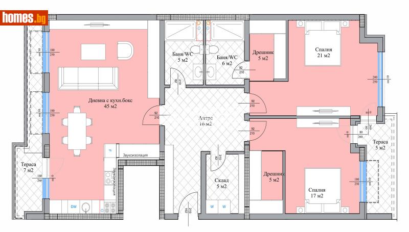 Тристаен, 176m² - Кв. Остромила, Пловдив - Апартамент за продажба - КОНДОР НЕДВИЖИМИ ИМОТИ - 111314054