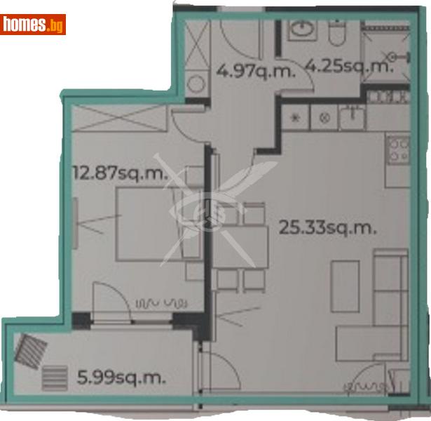 Двустаен, 78m² - Кв. Кръстова Вада, София - Апартамент за продажба - ЕКС НВД - 111354805