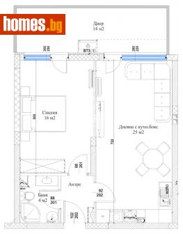 Двустаен, 74m² - Апартамент за продажба - 111398564