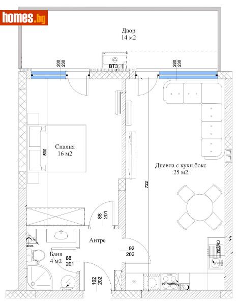 Двустаен, 74m² - Кв. Остромила, Пловдив - Апартамент за продажба - КОНДОР НЕДВИЖИМИ ИМОТИ - 111398564