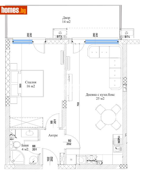 Двустаен, 75m² - Кв. Остромила, Пловдив - Апартамент за продажба - КОНДОР НЕДВИЖИМИ ИМОТИ - 111398955