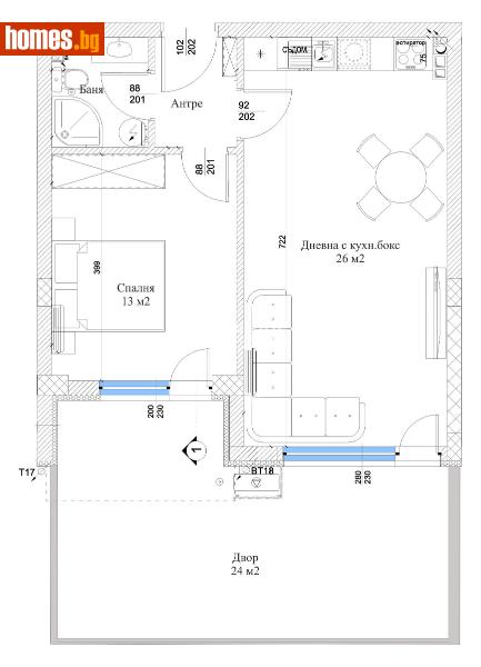 Двустаен, 85m² - Кв. Остромила, Пловдив - Апартамент за продажба - КОНДОР НЕДВИЖИМИ ИМОТИ - 111398993