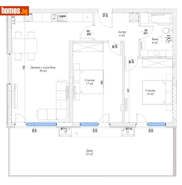Тристаен, 131m² - Кв. Остромила, Пловдив - Апартамент за продажба - КОНДОР НЕДВИЖИМИ ИМОТИ - 111399031