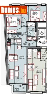 Тристаен, 107m² - Апартамент за продажба - 111434356