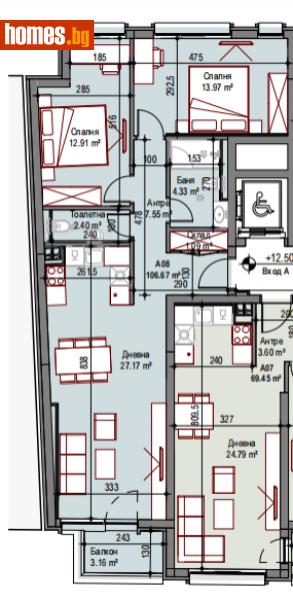 Тристаен, 107m² - Кв. Подуяне, София - Апартамент за продажба - Титан Пропъртис - 111434356