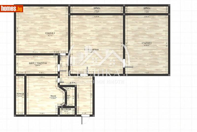 Тристаен, 89m² - Жк. Илинден, София - Апартамент за продажба - СЕРДИКА 1 НЕДВИЖИМИ ИМОТИ ЕООД - 111501879