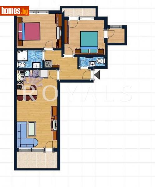 Тристаен, 98m² - Кв. Виница, Варна - Апартамент за продажба - РОЯЛС - 111520893