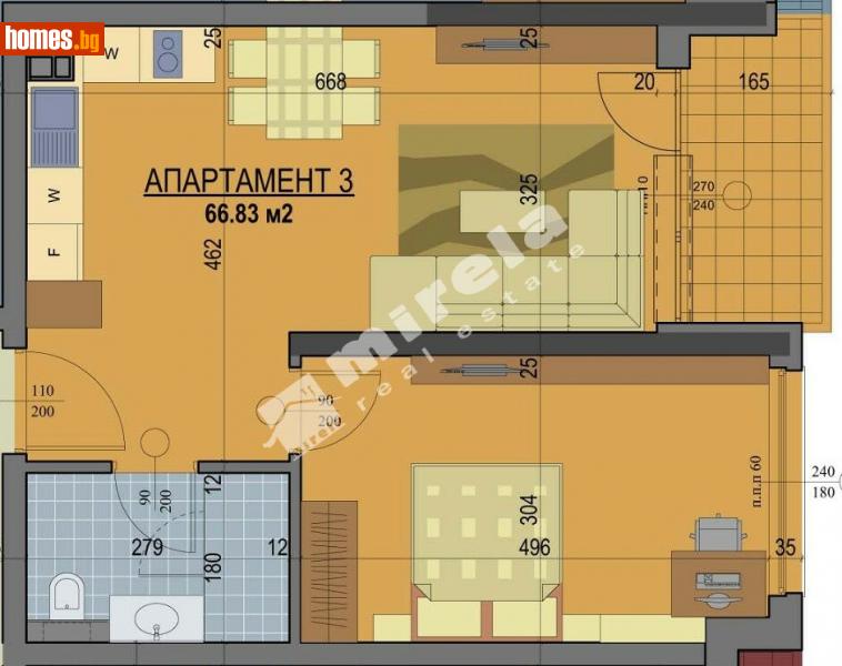 Двустаен, 67m² - Жк. Банишора, София - Апартамент за продажба - МИРЕЛА - 111554439