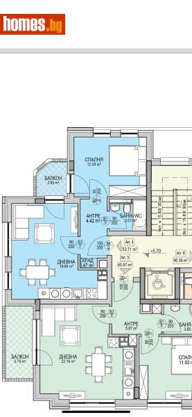 Двустаен, 69m² - Кв. Кръстова Вада, София - Апартамент за продажба - Calista Estate - 111555371