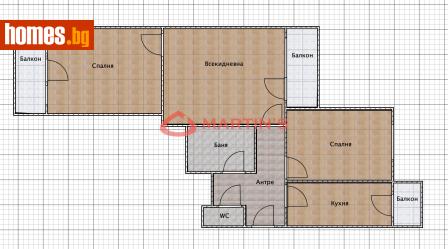 Тристаен, 96m² - Апартамент за продажба - 111572469