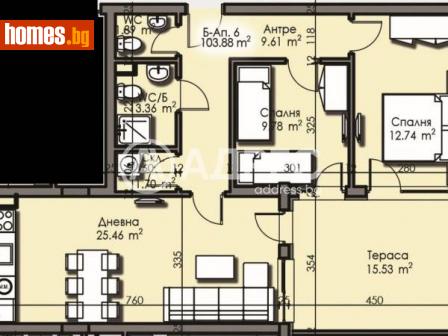 Тристаен, 103m² - Апартамент за продажба - 111587799