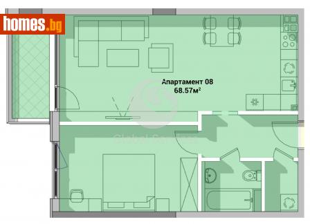 Двустаен, 80m² - Апартамент за продажба - 111594725