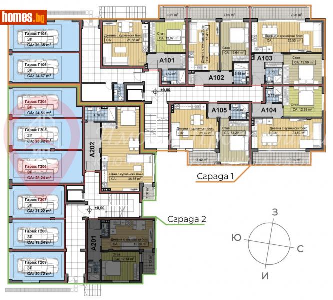 Двустаен, 57m² - Кв. Бояна, София - Апартамент за продажба - Имоти Просперити - 111617027