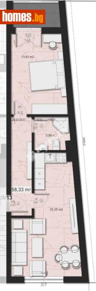 Двустаен, 74m² - София, София - град - Апартамент за продажба - МИРЕЛА - 111635364