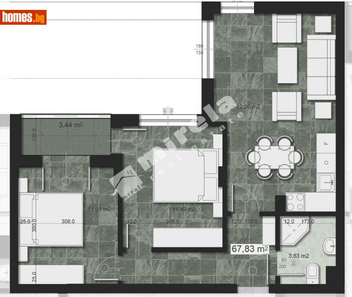 Тристаен, 85m² - София, София - град - Апартамент за продажба - МИРЕЛА - 111635367