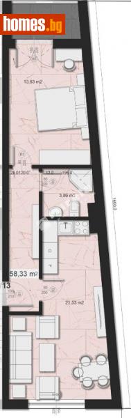 Двустаен, 74m² - София, София - град - Апартамент за продажба - МИРЕЛА - 111635380