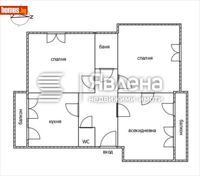 Тристаен, 97m² - Жк. Яворов, София - Апартамент за продажба - ЯВЛЕНА - 111635559