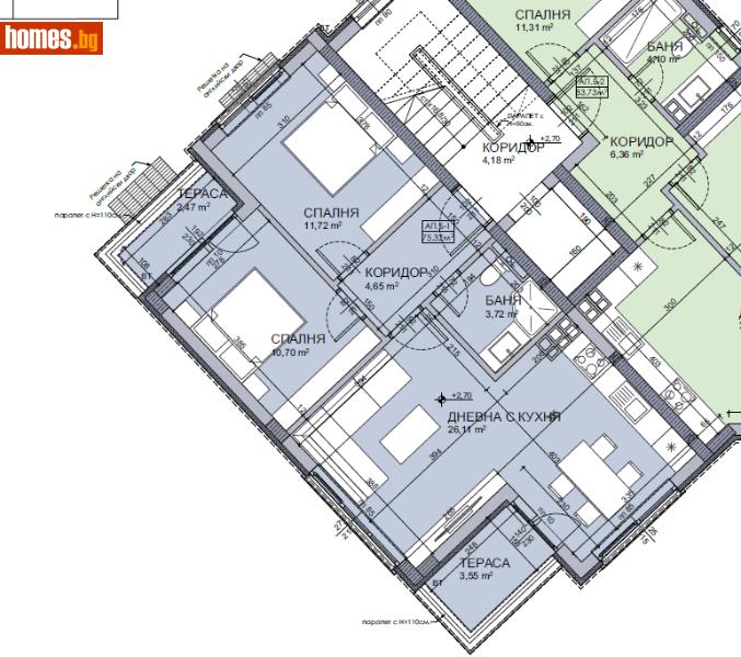 Тристаен, 92m² - Жк. Овча Купел 2, София - Апартамент за продажба - К - КОНСУЛТ  - 111636910