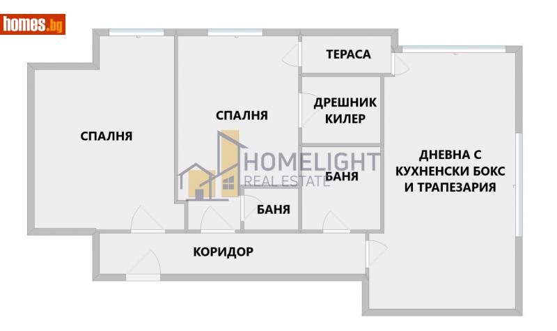 Тристаен, 101m² - Жк. Люлин 9, София - Апартамент за продажба - ХОУМ ЛАЙТ  - 111678077