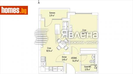 Двустаен, 64m² - Апартамент за продажба - 111679503