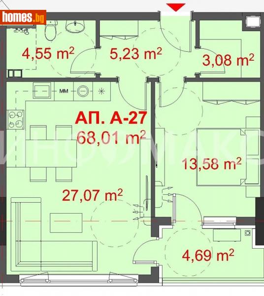 Двустаен, 79m² - Жк. Славейков, Бургас - Апартамент за продажба - Инфомакс ЕООД - 111694378