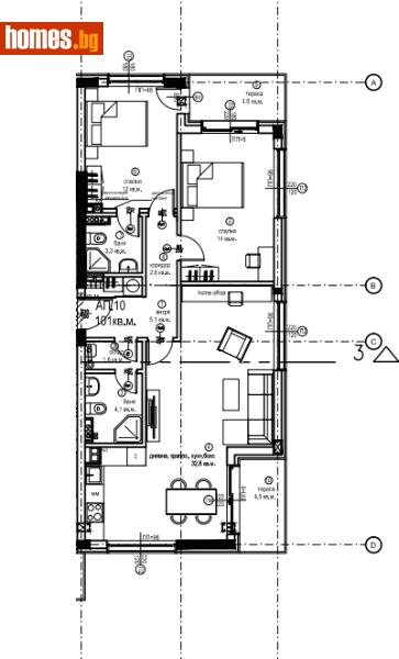 Тристаен, 115m² -  Иваняне, София - Апартамент за продажба - Титан Пропъртис - 111712948