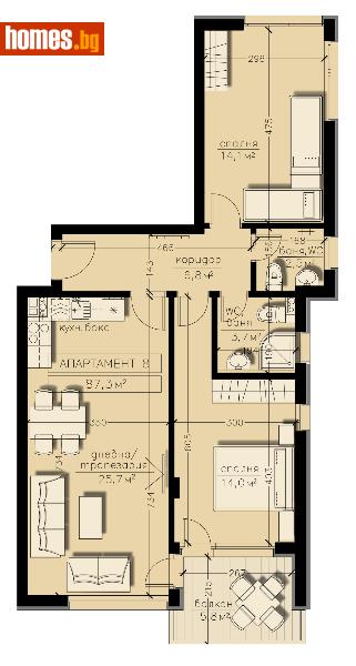 Тристаен, 100m² - Кв. Бояна, София - Апартамент за продажба - Титан Пропъртис - 111713431