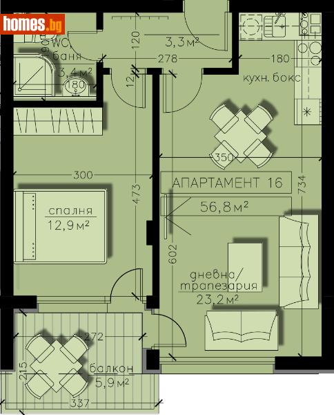 Двустаен, 65m² - Кв. Бояна, София - Апартамент за продажба - Титан Пропъртис - 111713456