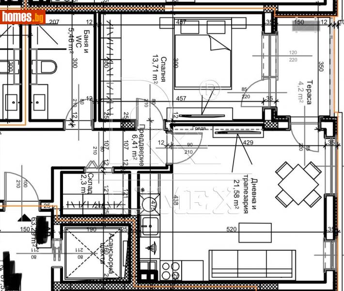 Двустаен, 74m² - Кв. Остромила, Пловдив - Апартамент за продажба - Римекс Имоти - 111715741