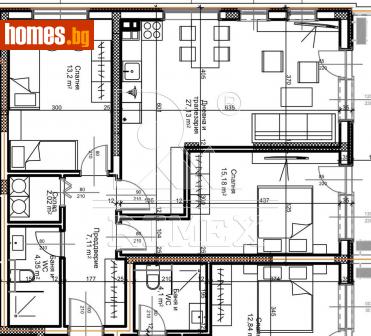 Тристаен, 110m² - Апартамент за продажба - 111715744