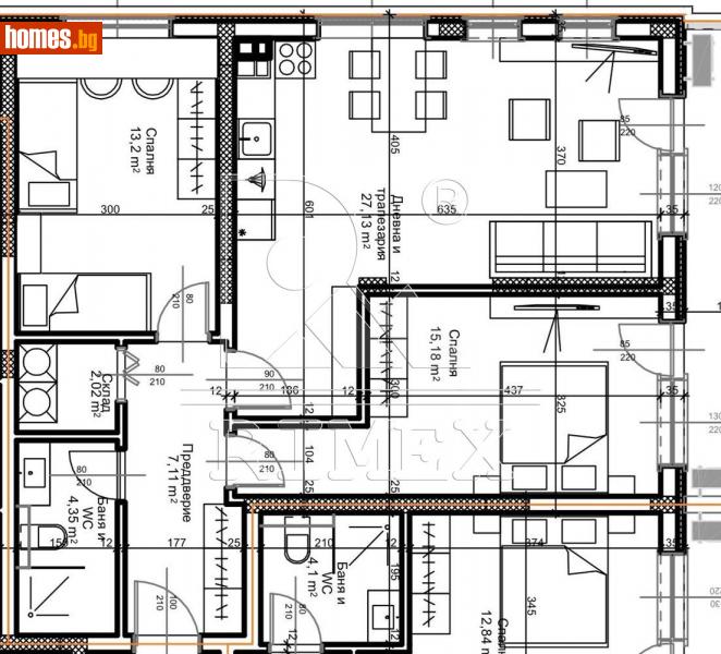 Тристаен, 110m² - Кв. Остромила, Пловдив - Апартамент за продажба - Римекс Имоти - 111715744