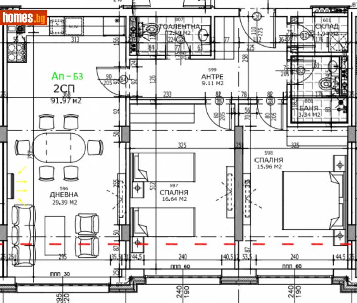 Тристаен, 117m² - Жк. Лозенец, София - Апартамент за продажба - MayVision Real Estates - 111719519