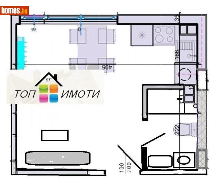 Едностаен, 33m² - Жк. Христо Смирненски, Пловдив - Апартамент за продажба - ТОП ИМОТИ БГ - 111720904