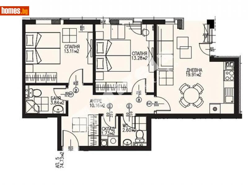 Тристаен, 91m² -  Драгалевци, София - Апартамент за продажба - МИРЕЛА - 111743010