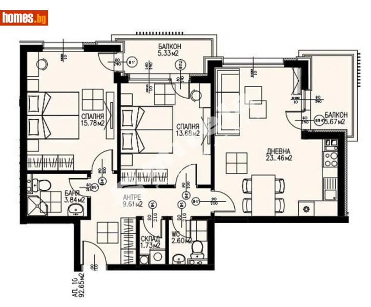 Тристаен, 112m² -  Драгалевци, София - Апартамент за продажба - МИРЕЛА - 111743025