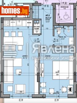 Двустаен, 64m² - Апартамент за продажба - 111743478