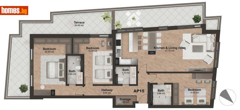 Четиристаен, 230m² - Жк. Лозенец, София - Апартамент за продажба - ДРИЙМ ВИЖЪН НЕДВИЖИМИ ИМОТИ - 111824799