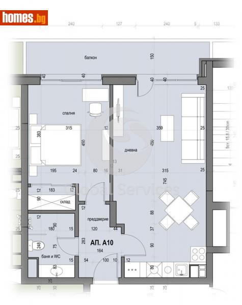 Двустаен, 75m² - Жк. Славия, София - Апартамент за продажба - Глобъл Сървисиз ООД - 111841460