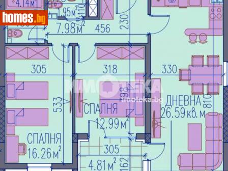 Тристаен, 106m² - Апартамент за продажба - 111867504