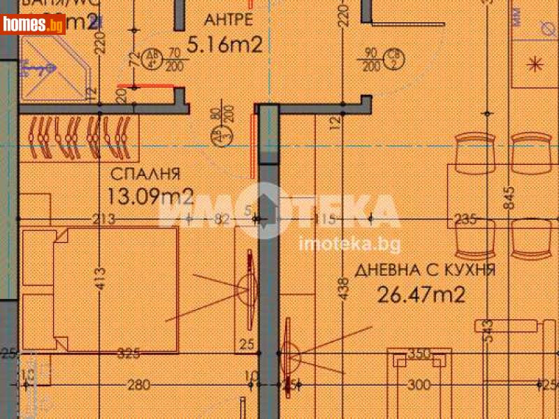 Двустаен, 71m² - Жк. Тракия, Пловдив - Апартамент за продажба - ИМОТЕКА АД - 111867509