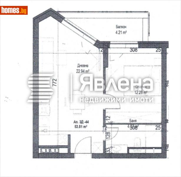 Двустаен, 63m² - Кв. Орландовци, София - Апартамент за продажба - ЯВЛЕНА - 111883565