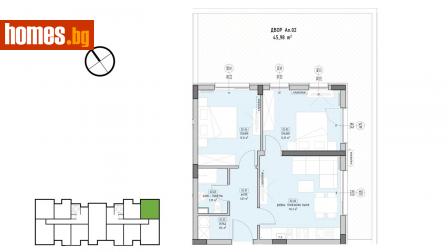 Тристаен, 72m² - Апартамент за продажба - 111902124