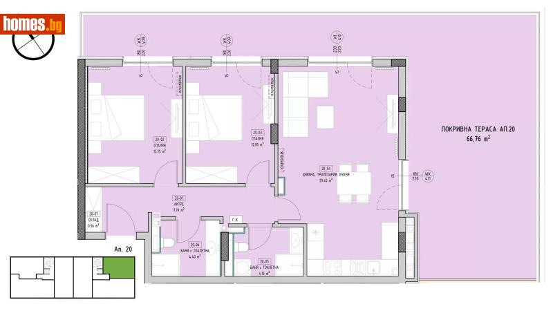 Тристаен, 168m² - Кв. Малинова Долина, София - Апартамент за продажба - Estate Factory - Фабриката за имоти - 111902136