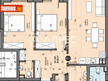 Тристаен, 99m² - Апартамент за продажба - 111933772