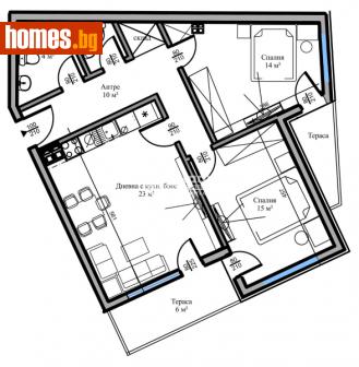 Тристаен, 108m² - Апартамент за продажба - 111950248