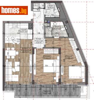 Тристаен, 109m² - Апартамент за продажба - 111950510