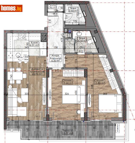 Тристаен, 109m² - Кв. Манастирски Ливади, София - Апартамент за продажба - Титан Пропъртис - 111950510