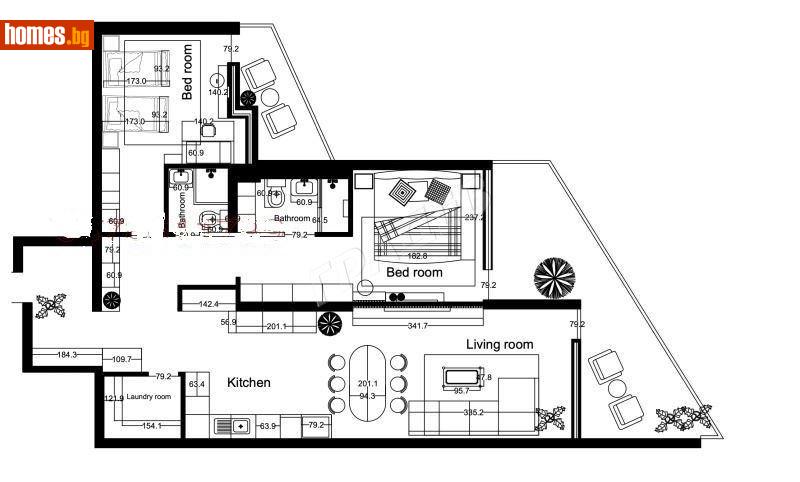 Тристаен, 176m² - М-т Ален Мак, Варна - Апартамент за продажба - ГРАДЕВ ООД - 111978709