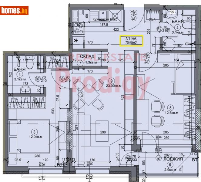 Тристаен, 90m² - Жк. Бъкстон, София - Апартамент за продажба - Продиджи - 112007741