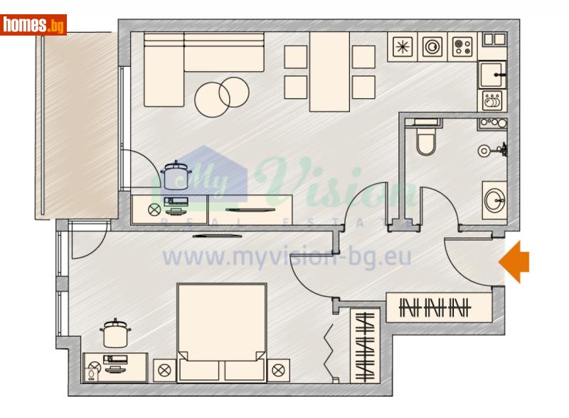 Двустаен, 83m² - Кв. Малинова Долина, София - Апартамент за продажба - MayVision Real Estates - 112028081